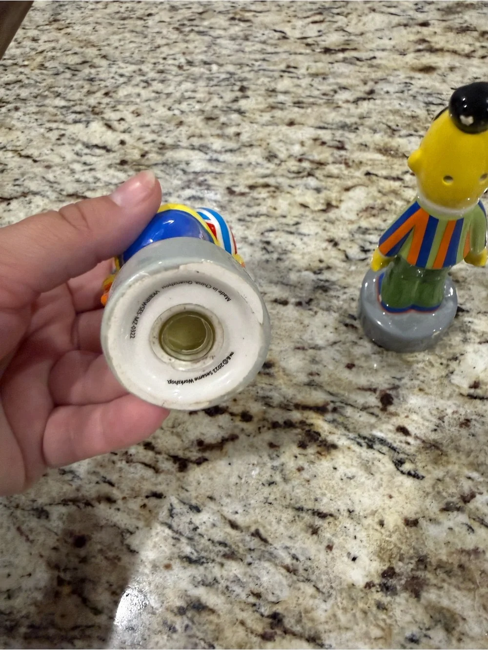 Colorful Sesame Street Ernie & Bert salt and pepper shakers